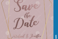 Wedding Invitation, Thank You Card, Save The Date Card with Save The Date Banner Template