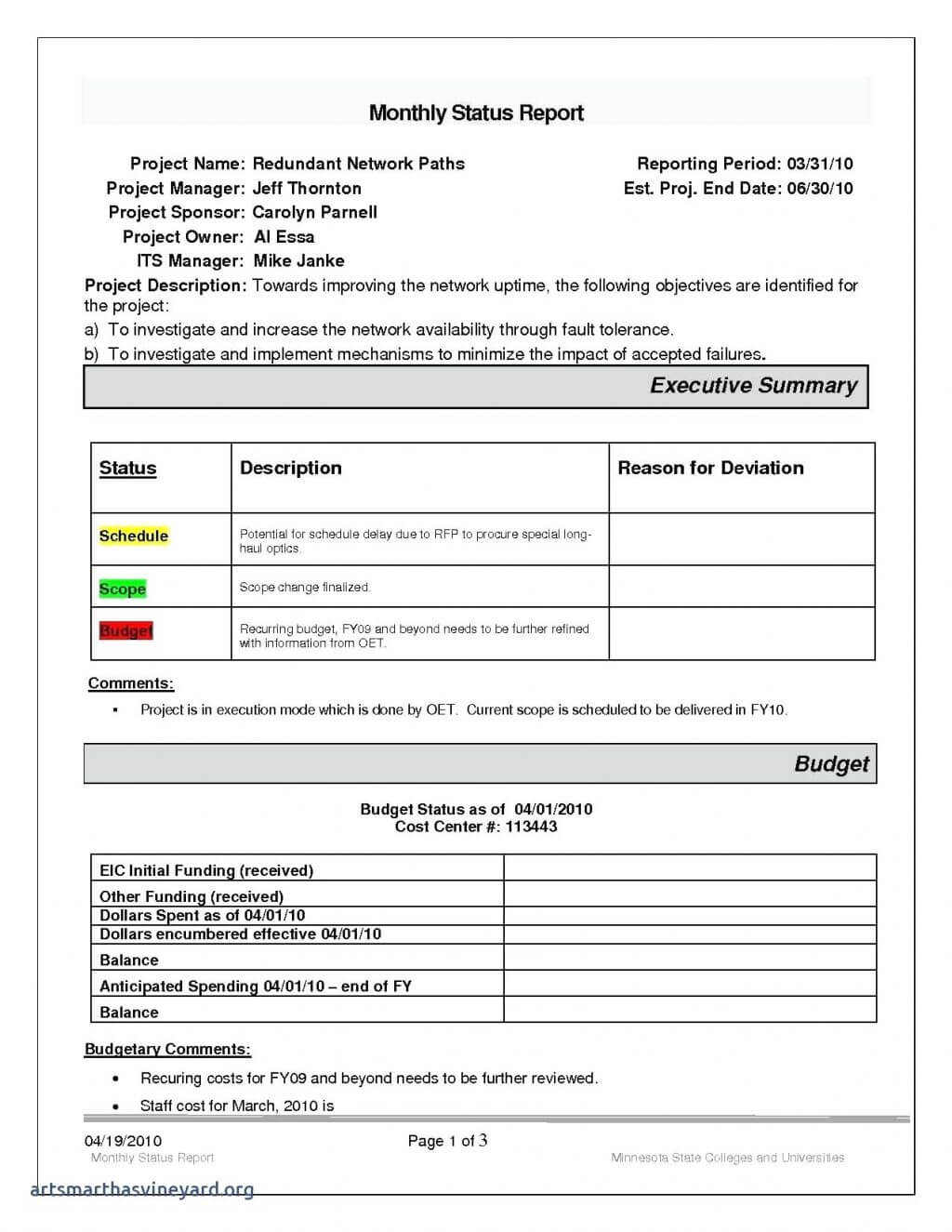 Weekly Report Template Examples Student Progress Pdf Format In Project Status Report Template Word 2010