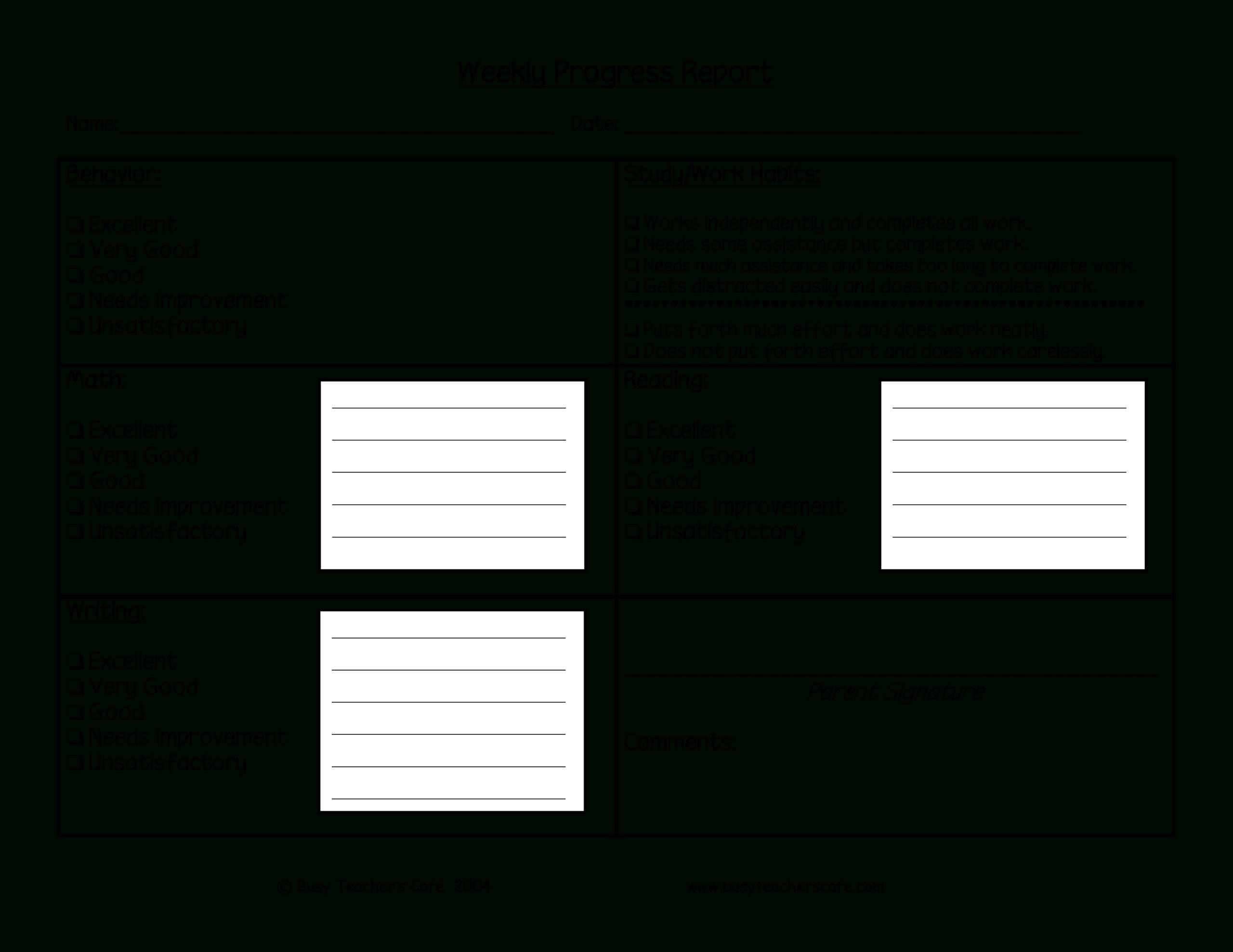 Weekly Student Behavior Report | Templates At Regarding Behaviour Report Template