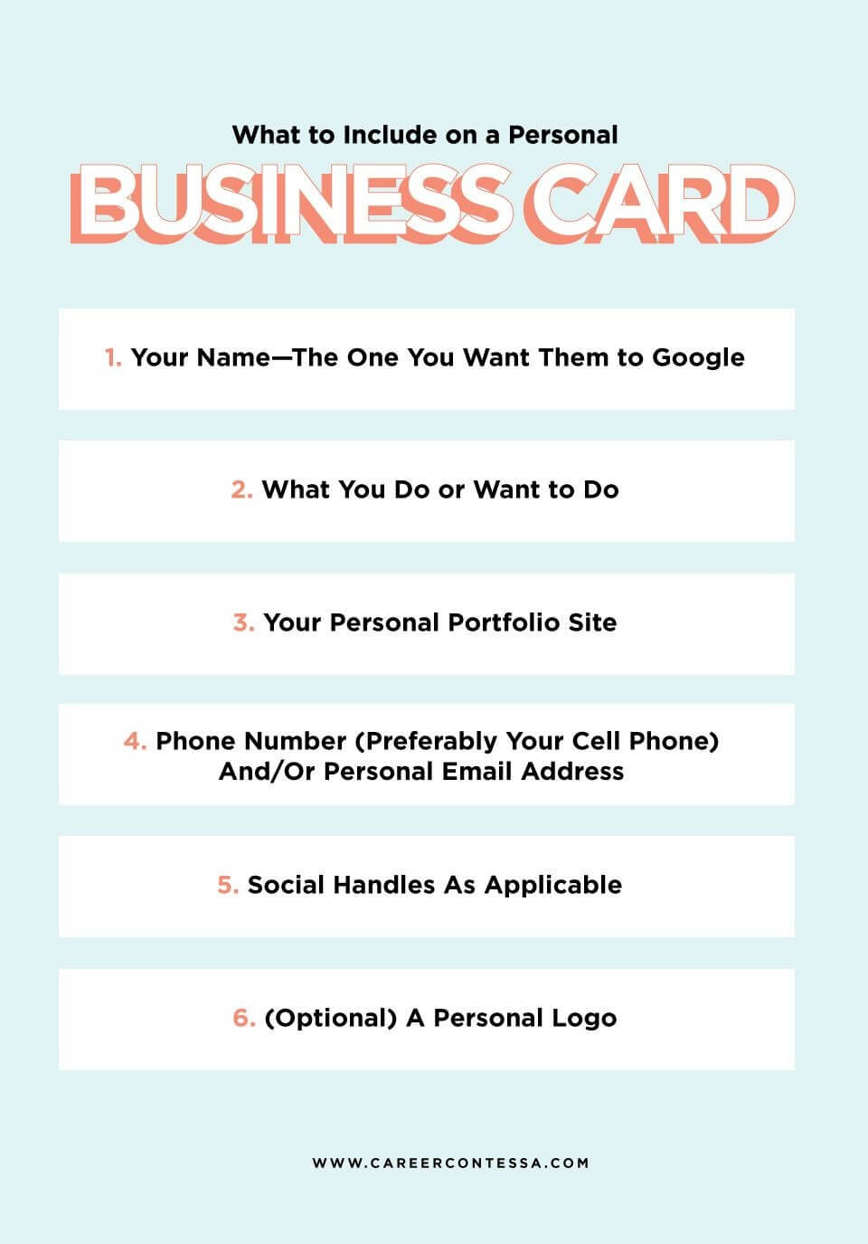 What To Put On A Personal Business Card (+ A Template Intended For Student Business Card Template