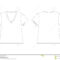 White V Neck T Shirt Stock Vector. Illustration Of Back In Blank V Neck T Shirt Template
