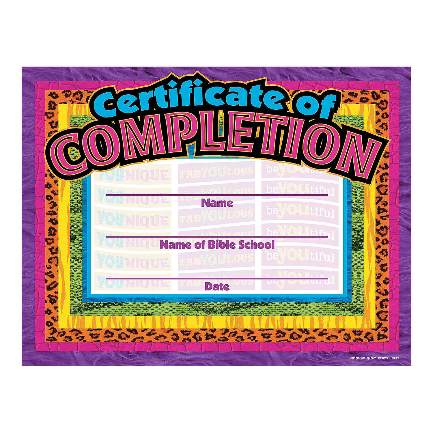 Wild Wonders Vbs Completion Certificates – Orientaltrading Throughout Free Vbs Certificate Templates