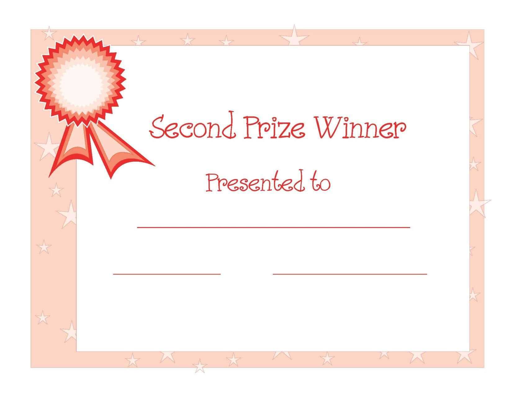 Winner Certificate Templates Free | Certificate Templates Throughout First Place Award Certificate Template