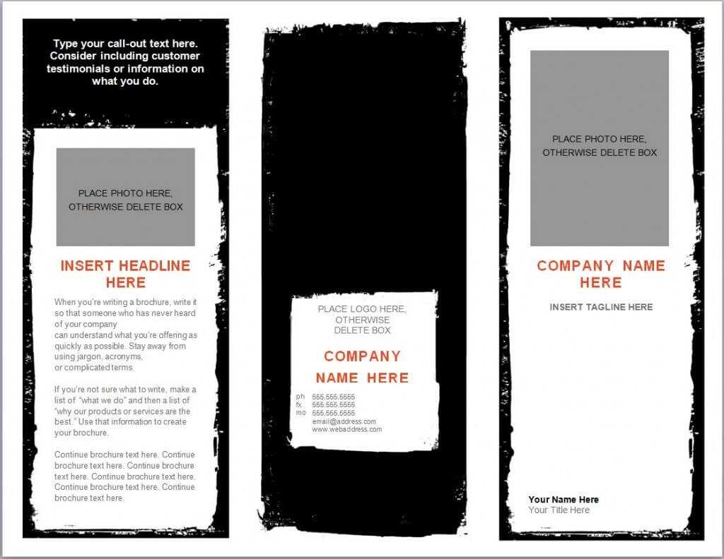 Word Brochure Template | Brochure Templates Word For Word 2013 Brochure Template