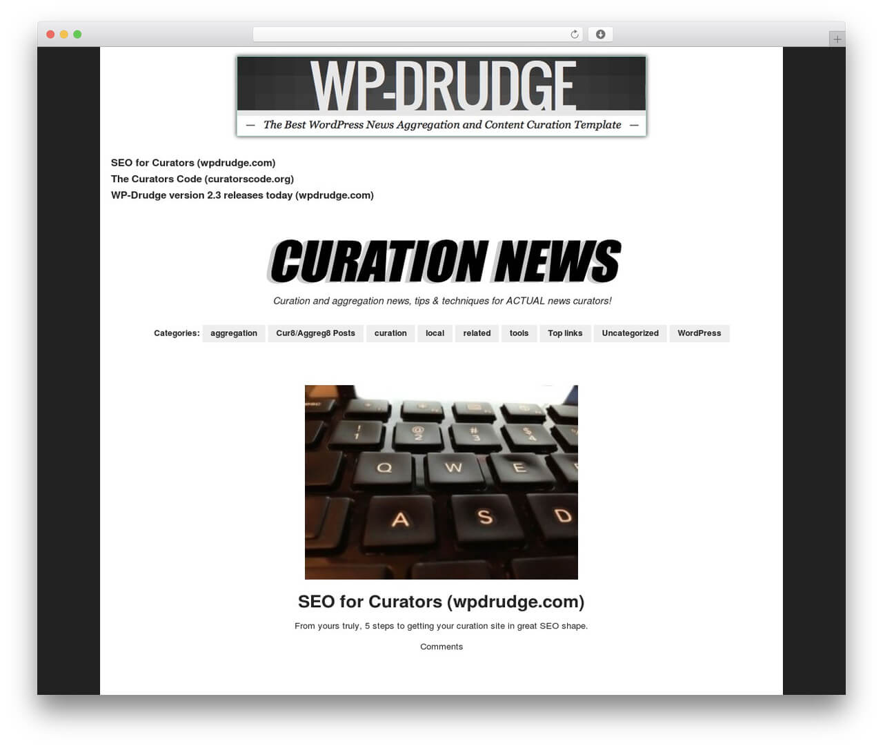 Wp Drudge WordPress Themeproper Web Development – Demo In Drudge Report Template