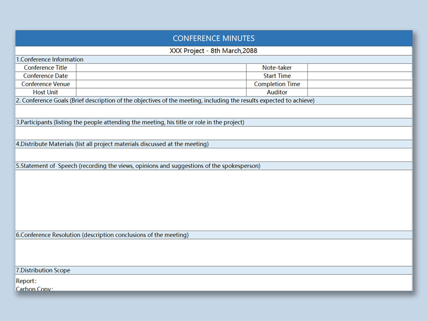 Wps Template – Free Download Writer, Presentation For Conference Report Template