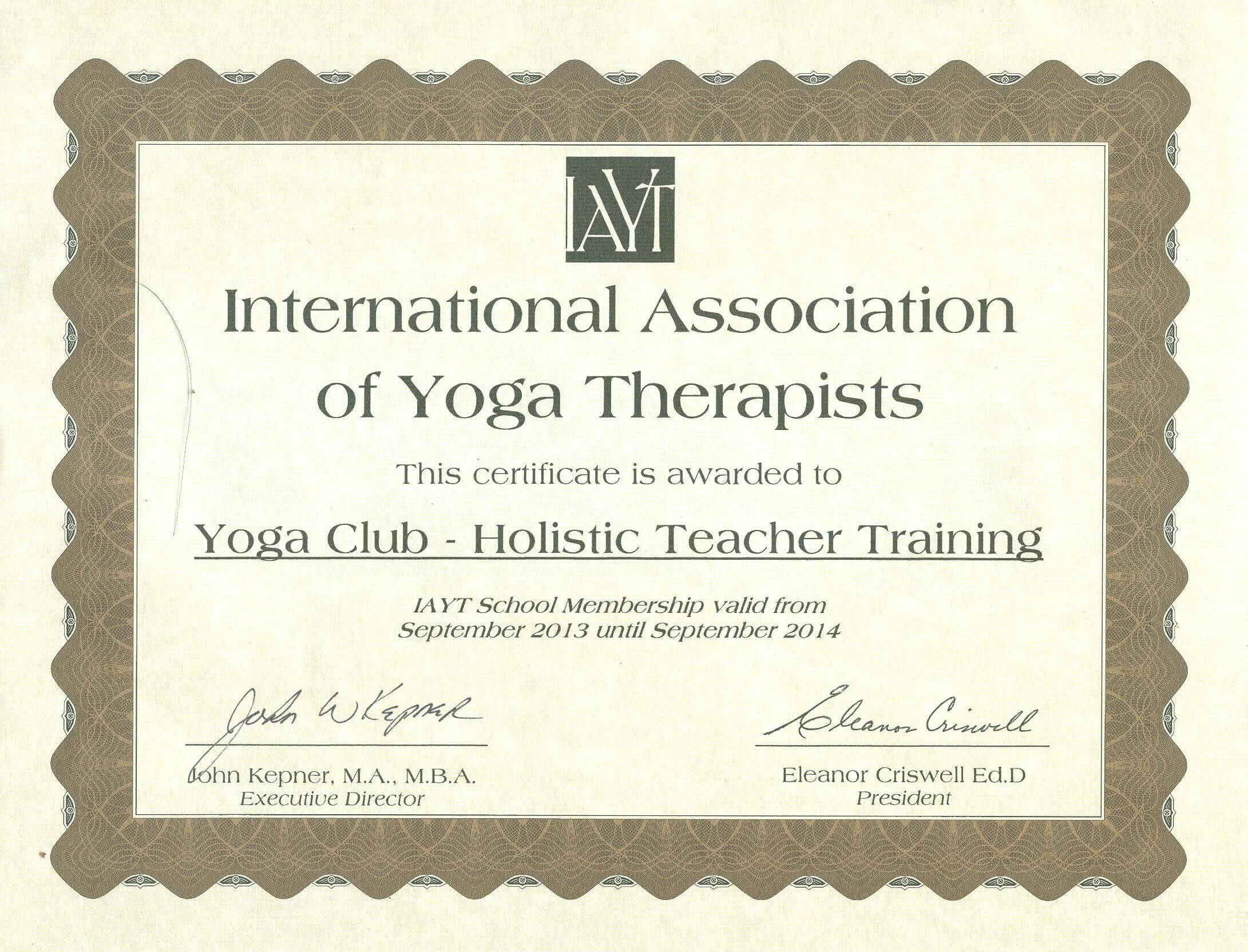 Yoga Alliance Teacher Training Certificate Template Learn Intended For This Entitles The Bearer To Template Certificate