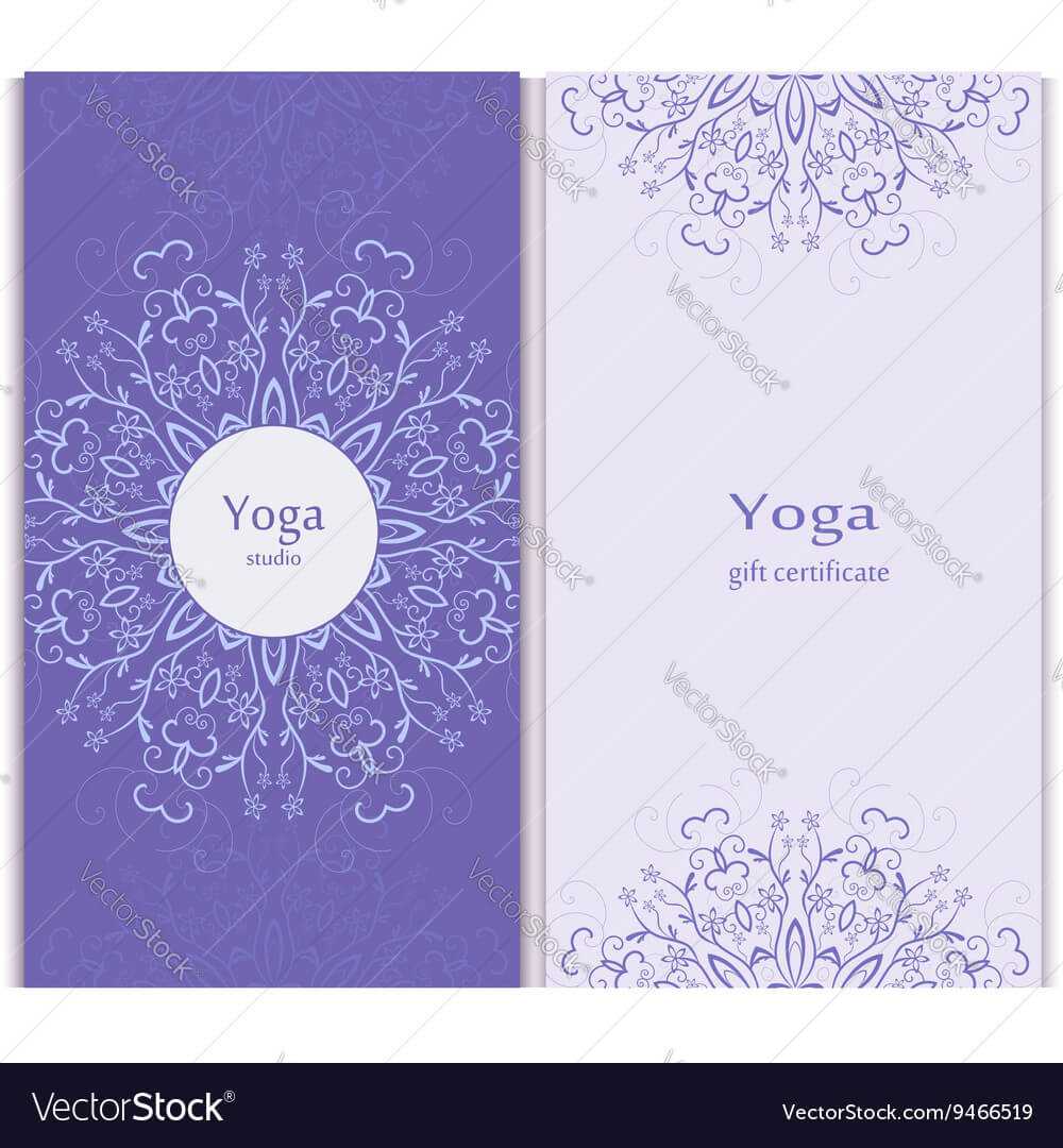 Yoga Gift Certificate Template With Yoga Gift Certificate Template Free