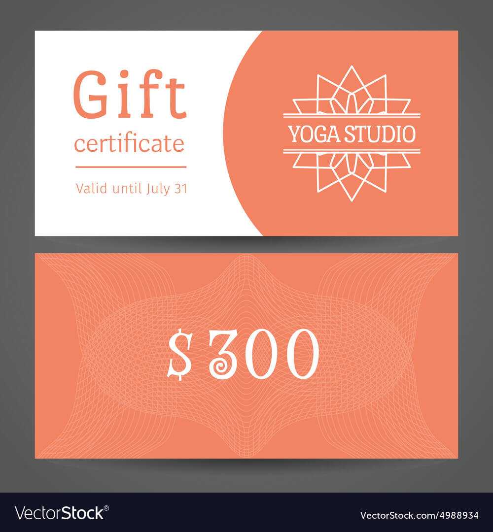 Yoga Studio Gift Certificate Template Within Yoga Gift Certificate Template Free