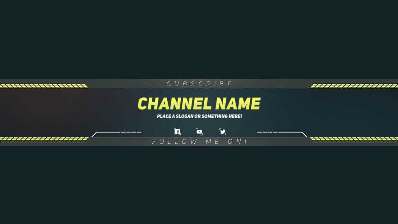 Youtube Banner Template Photoshop Fresh Youtube Banner In Banner Template For Photoshop